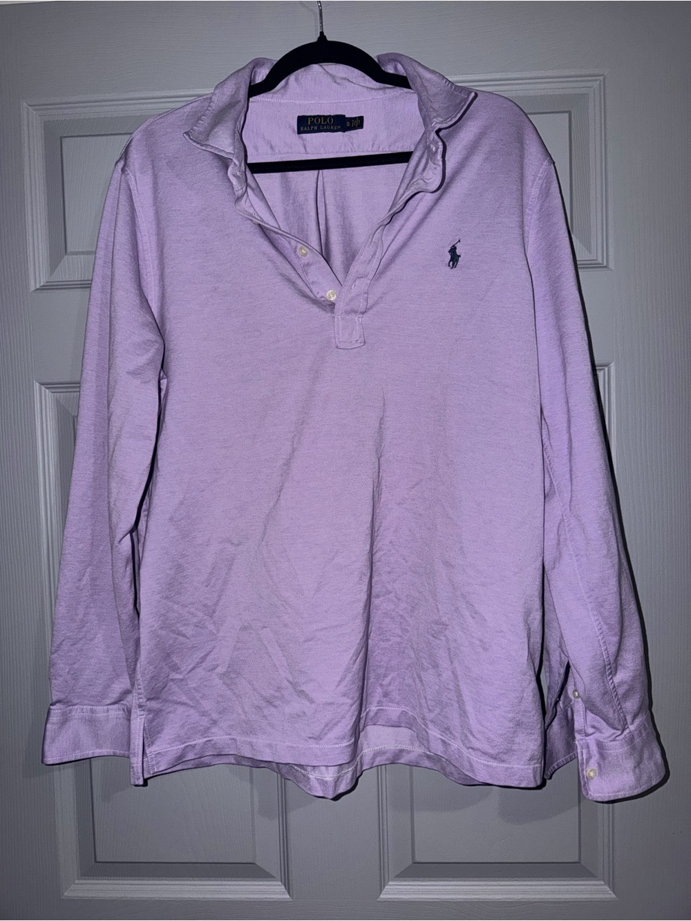 Ralph Lauren Lavender Long-Sleeve Polo Shirt